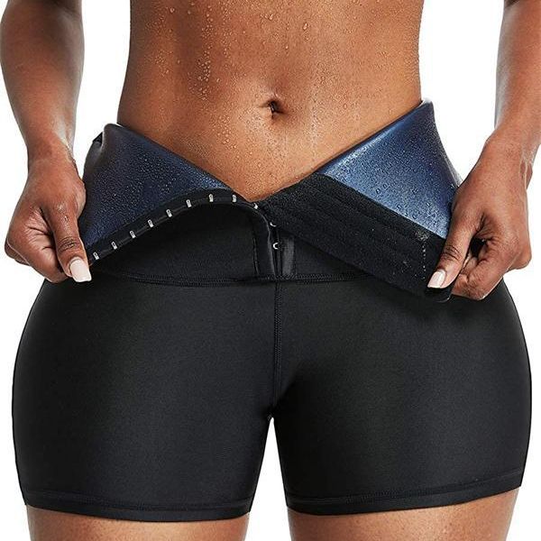 High-Waisted Neoprene Waist Training Shorts for Women